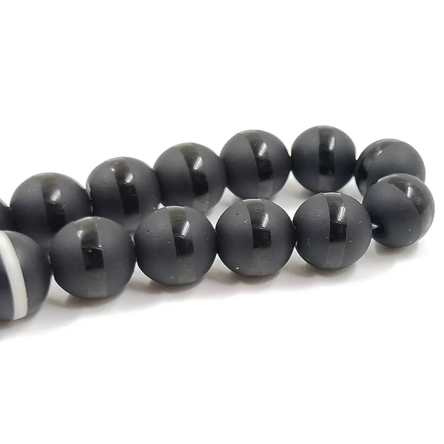 Crystal Tasbih and agates tassel Popular style Black Crystal Muslim prayer beads 33 66 99Misbaha beads Islam Rosary Islamic gift - 5