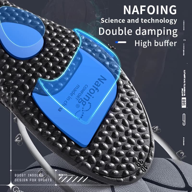 Sole Shock Absorption Deodorant Breathable Cushion Sport Insoles For Shoes Running Insoles For Feet Man Women Massage Care Pads - 4