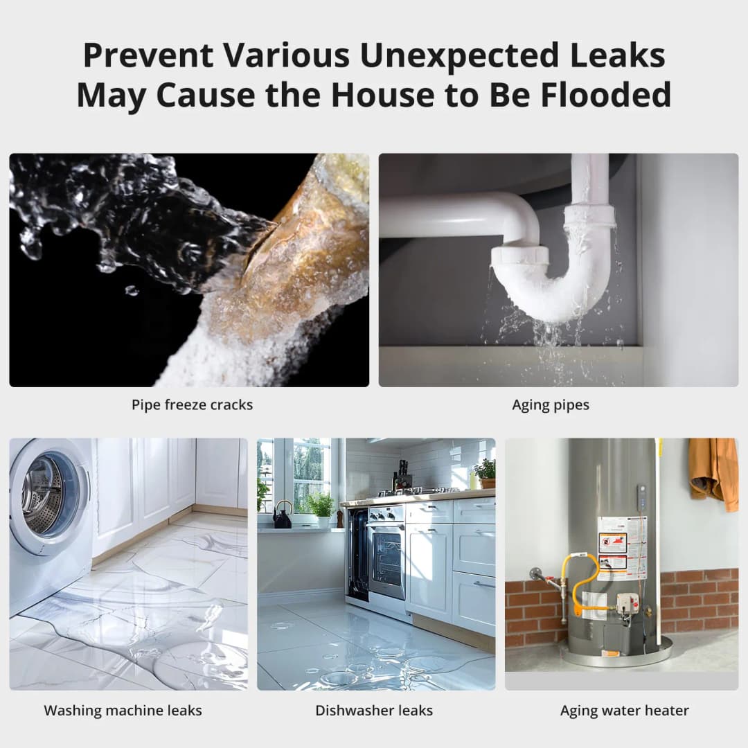 سونوف SNZB-05P زيجبي 3.0 مستشعر تسرب المياه اكتشاف التسرب والتقطير تنبيهات في الوقت الفعلي يدعم مساعد جوجل أليكسا - 3