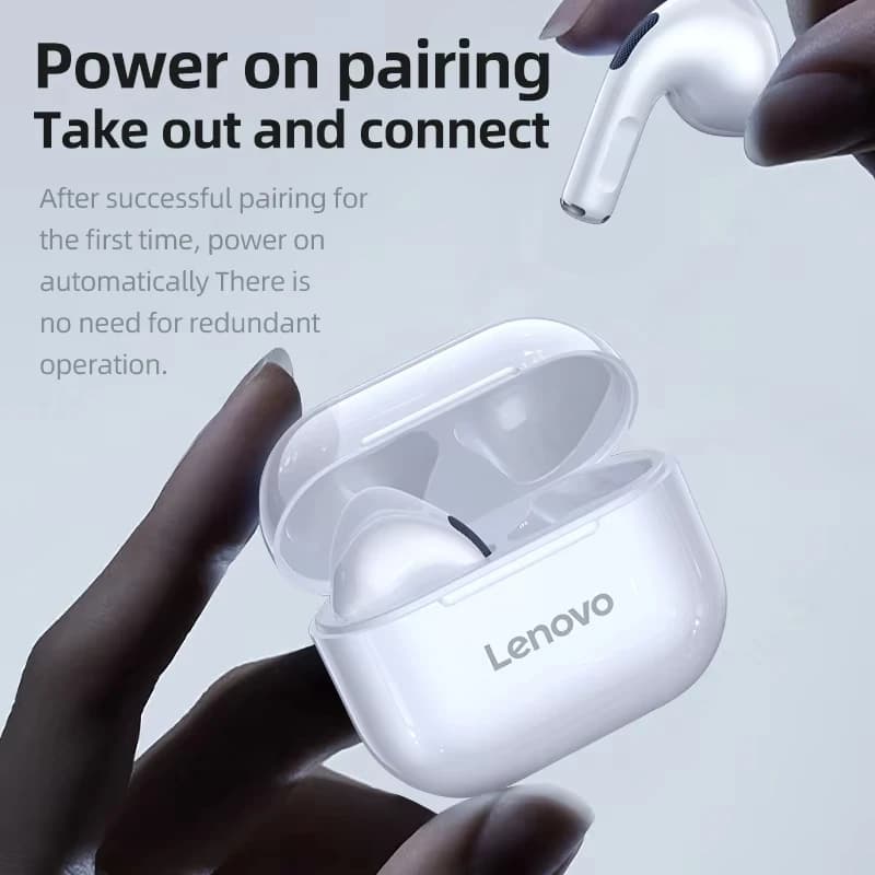 New LP40 NEW Upgraded Bluetooth V5.0 Earphones Punchy Bass With Big Audio Headphones Bult-in Mics For Clear Calls Work Earbuds - 4