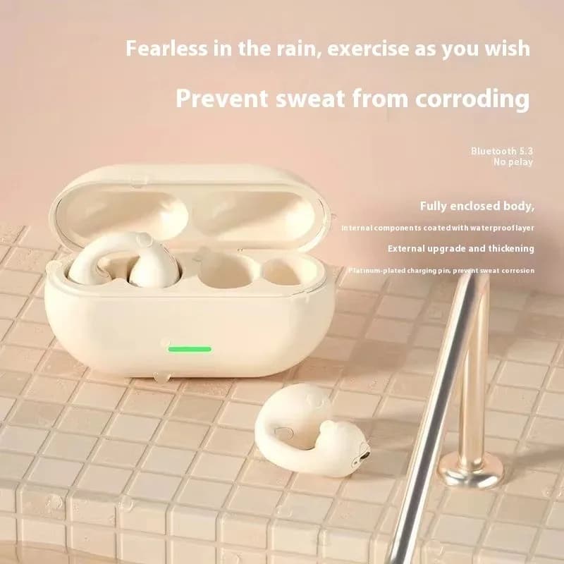 Bone Conduction Wireless Earphones HiFi Stereo Sound Sports Headphones Waterproof with Built-in Mic for Gaming Music Daily Use - 2