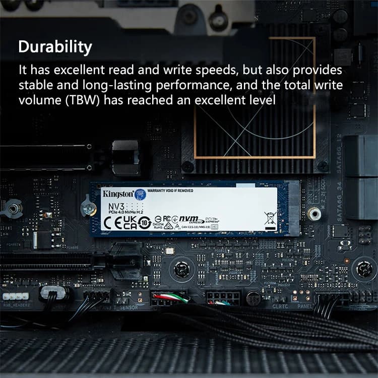 محرك أقراص كينجستون NV3 PCIe 4.0 NVMe SSD M.2 2280 محرك أقراص صلبة 1 تيرا بايت 2 تيرا بايت 500 جيجا بايت محرك أقراص داخلي بسرعة قصوى 6000 ميجابت/ثانية قرص صلب أصلي للكمبيوتر - 5