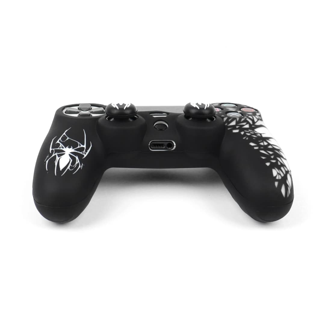 غطاء سيليكون ناعم لحافظة وحدة تحكم PS4، حماية كاملة 360 درجة، مقاوم للعرق والخدوش، لا يبهت، مع أغطية عصا الإبهام - 6