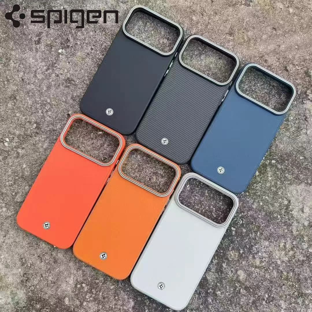 جراب Spigen أصلي مناسب لـ iPhone 17 Pro Max و17 Pro، جراب جلد أعمال مغناطيسي مقاوم للانزلاق والسقوط