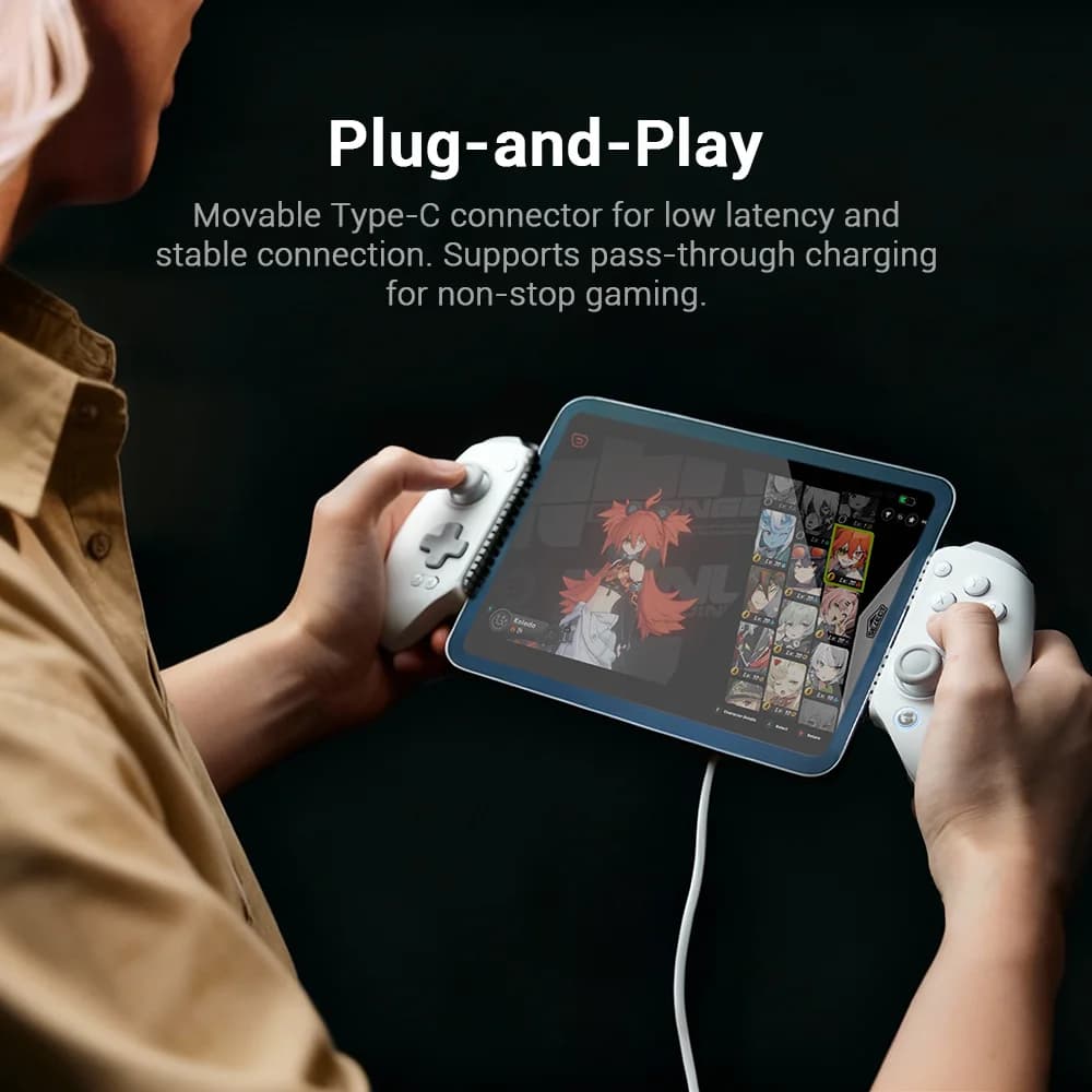 GameSir G8+ MFi Wired Mobile Gaming Controller for  iPhone, iPad, and Android  Hall Effect Joystick Trigger, 1000Hz Polling Rate - 6