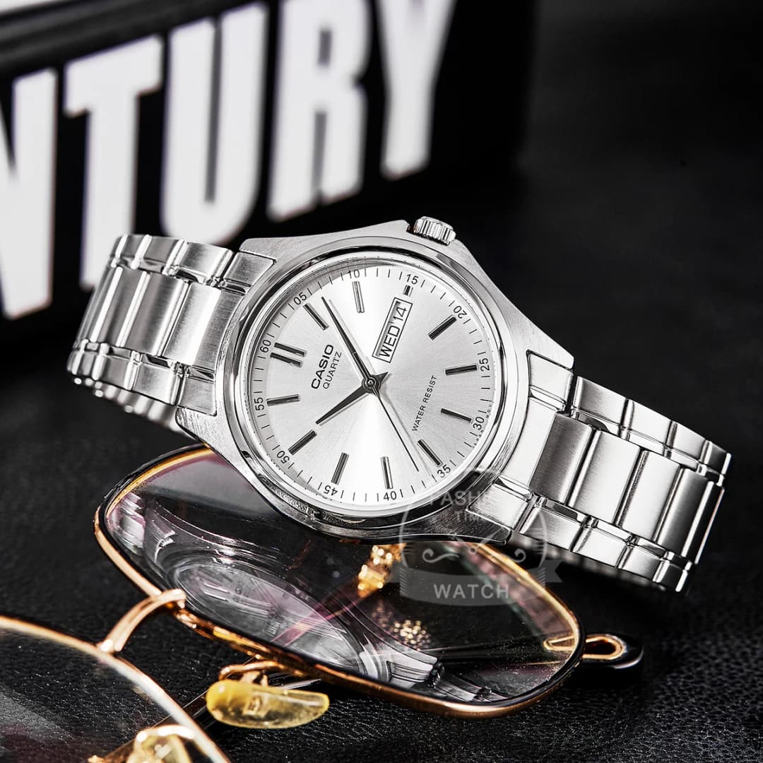 Casio watch men's top suit quartz watch leisure waterproof electronic men watch MTP-1239 series - 5