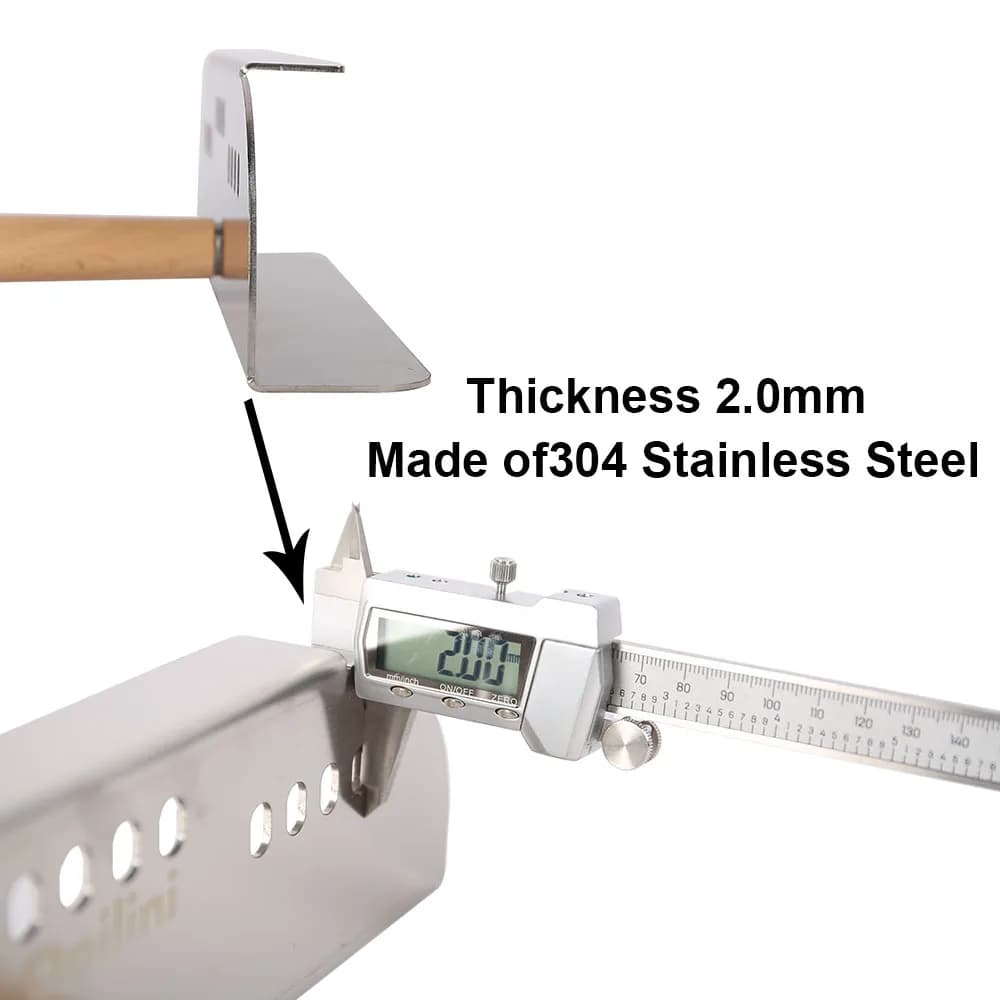 باب فرن Gozney Arc XL، باب فرن بيتزا من الفولاذ المقاوم للصدأ عالي التحمل، مصمم بشكل مثالي لفرن Gozney Tread - 6