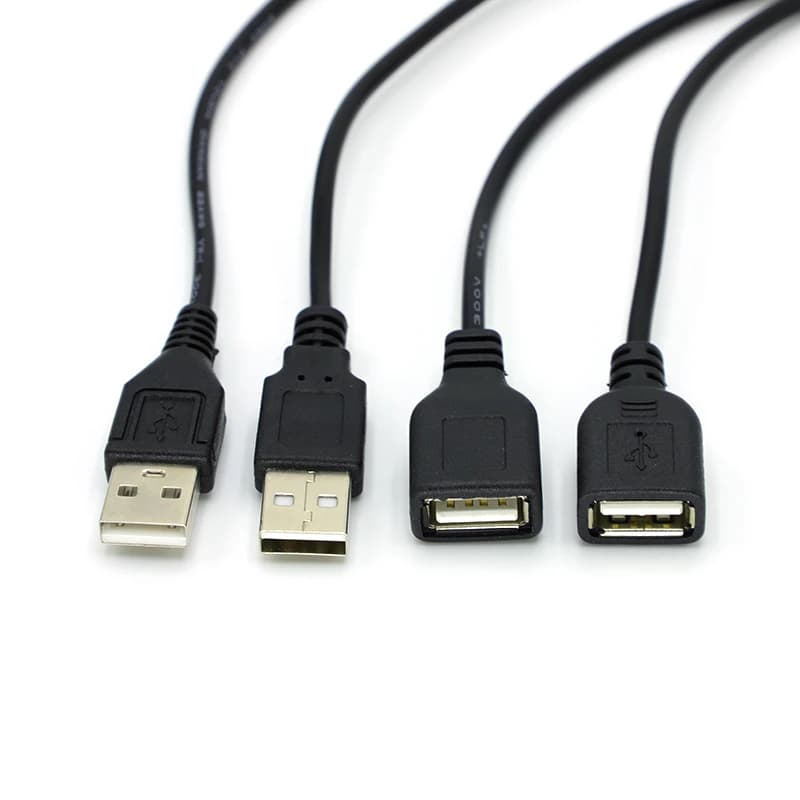 كابل إمداد طاقة 30 سم مع 2 دبوس USB 2.0 وأنثى/ذكر 4 دبوس، مناسب للمشاريع الشخصية - 3