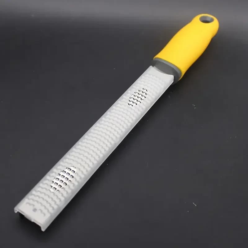 Stainless Steel Cheese Grater and Lemon Zester Gringer Cutter with Non-slip Comfort Handle with Cover - 2