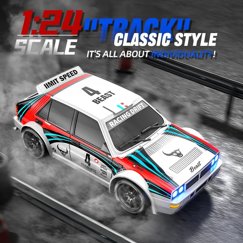 2025 New 4WD RC Car 1:24 Scale Four-wheel Drive Drift With Two Speed Settings 20 km/h LED Light Children Toys Rechargeable SG204 - 3