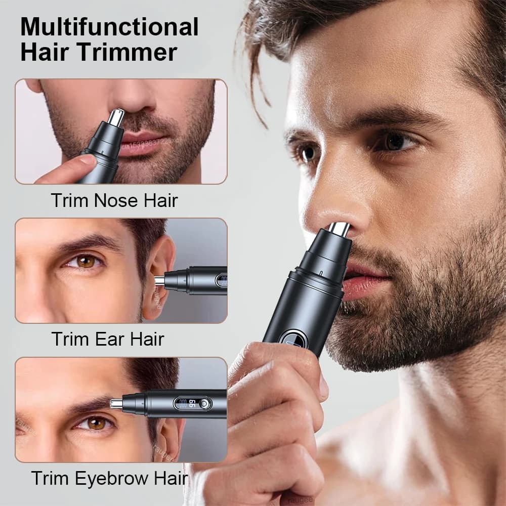 Electric Nose Hair Trimmer Portable Painless Clipper for Men And Women Waterproof Ear And Eyebrow Trimmer for Face Hair Clean - 3