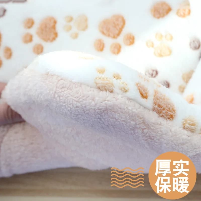Thicken Cat Mat Breathable Flannel Cat Sleeping Mat Soft Dog Cushion for Small Dog Winter Warm Cat Blanket - 3