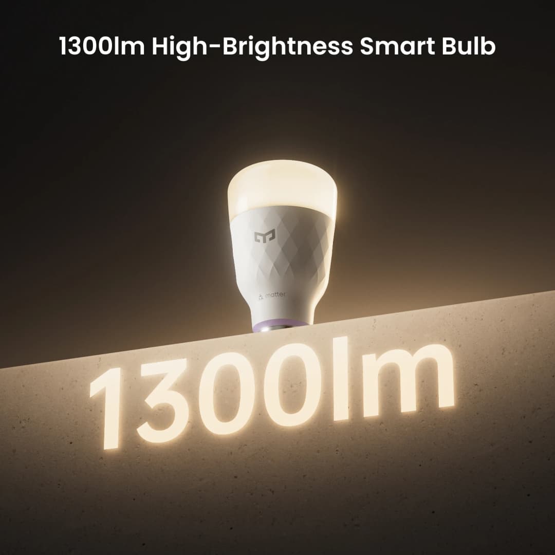 Yeelight مصباح LED ذكي D1 اتصال بلوتوث قابل للتعتيم E27 تحكم صوتي متوافق مع Apple Home Google Alexa - 4