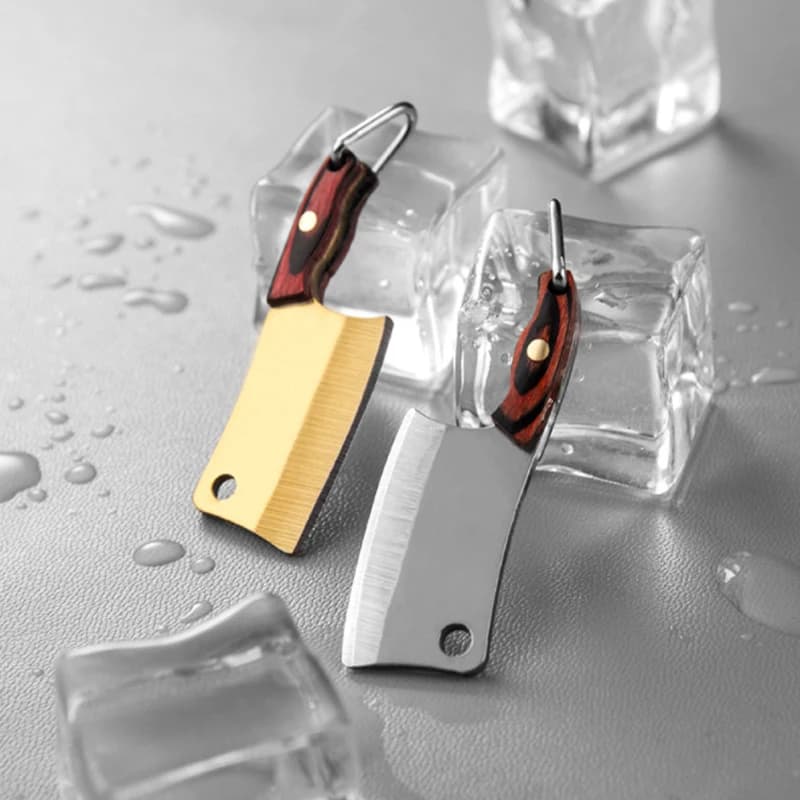 سكين جيب محمول من الفولاذ المقاوم للصدأ مع مقبض خشبي، سكين تخييم صغير متعدد الاستخدامات للمطبخ - 3