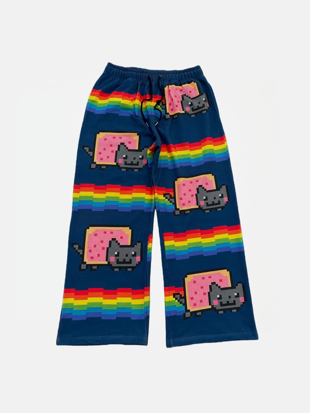 Nyan Cat Sweatpants Y2k Pants Baggy Men Elastic Waist American Streetwear Hip Hop Vintage Joggings Casual Pants Men Clothing - 6