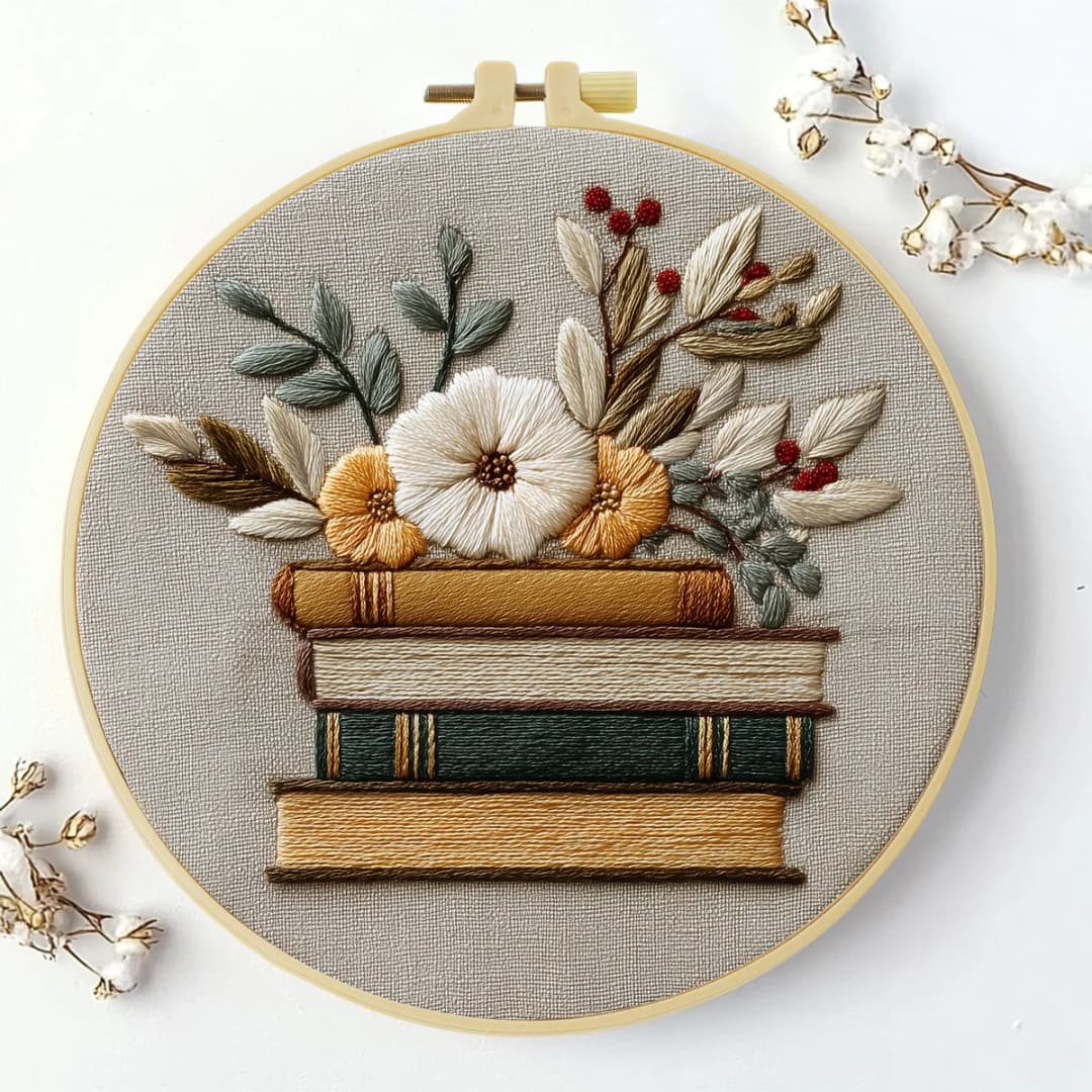 20X20CM/15X15CM 7.87/6.3inch Embroidery Starter Kit DIY kit Home Decor，Embroidery kit