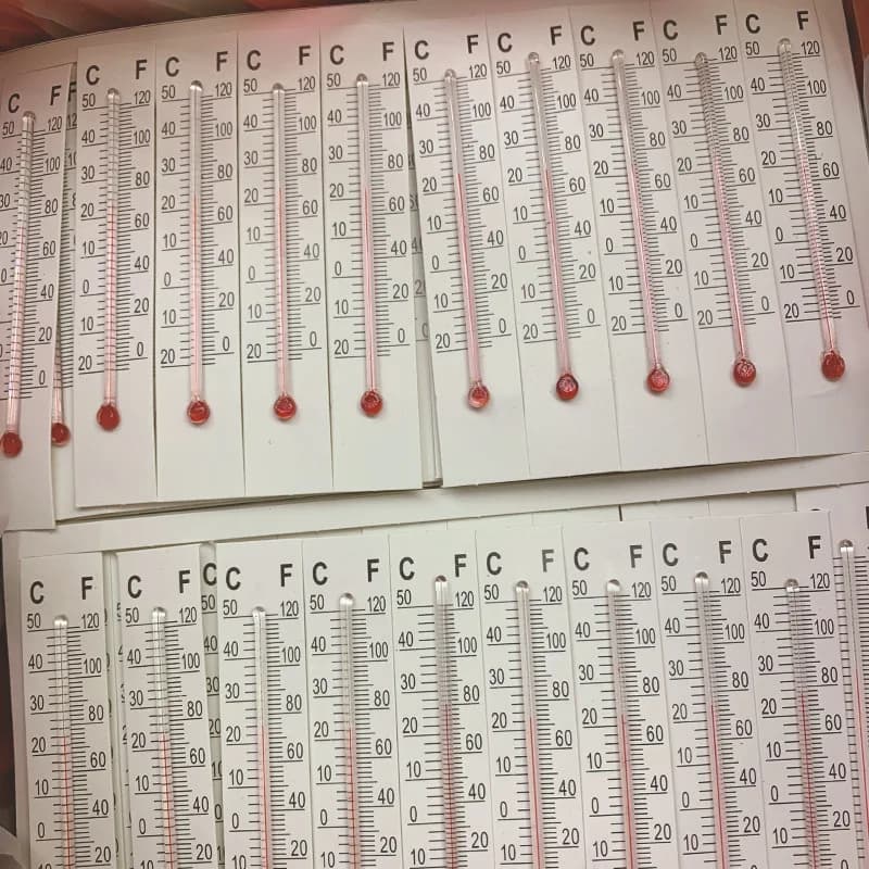 5/10/20pc Thermometer For Indoor Outdoor Home Garden Greenhouse Paper Cardboard Thermometer Temperature Monitor Measurement Tool