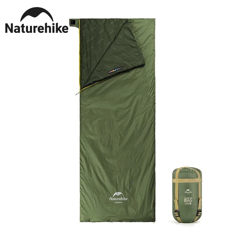 كيس نوم Naturehike lw180 خفيف الوزن من القطن لفصل الربيع والصيف مناسب للمشي والتخييم في الهواء الطلق