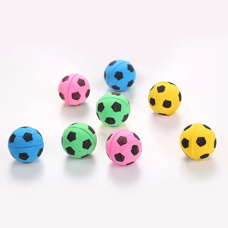 1/3/5/10 Pcs Professional Latex Foam Football Pet Dog Toy Funny Pets Toys Squeaky Ball Dog Cat Interactive Training Accessories - 2