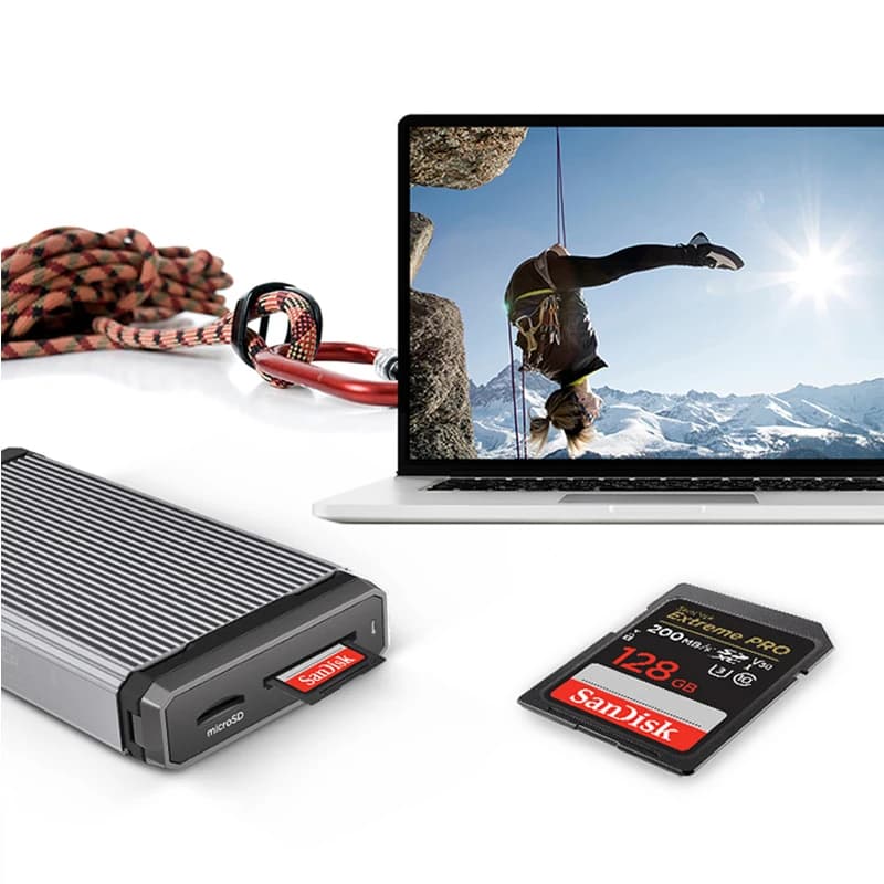 بطاقة ذاكرة SanDisk Secure Digital بسعات 256 جيجابايت و 128 جيجابايت و 64 جيجابايت SDXC و 32 جيجابايت SDHC، بطاقة ذاكرة فلاش SD للكاميرات الرقمية SLR وكاميرات الفيديو - 4