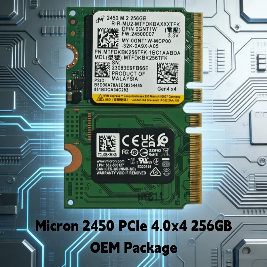 قرص صلب كروشيال P310 بسعة 1 تيرا بايت و 2 تيرا بايت ومايكرون 2450/2550 بسعة 256 جيجا بايت M.2 2230 NVMe PCIe 4.0x4 متوافق مع ستيم ديك وآسوس ROG آلي وMSI كلاو - 2