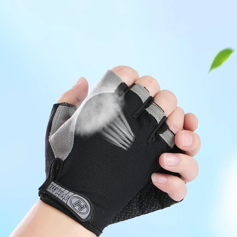 Motorcyclist Gloves for Men Women Cycling Gym Yoga Fitness Training and Exercise Summer Sun Protection Elastic Fingerless Gloves - 4