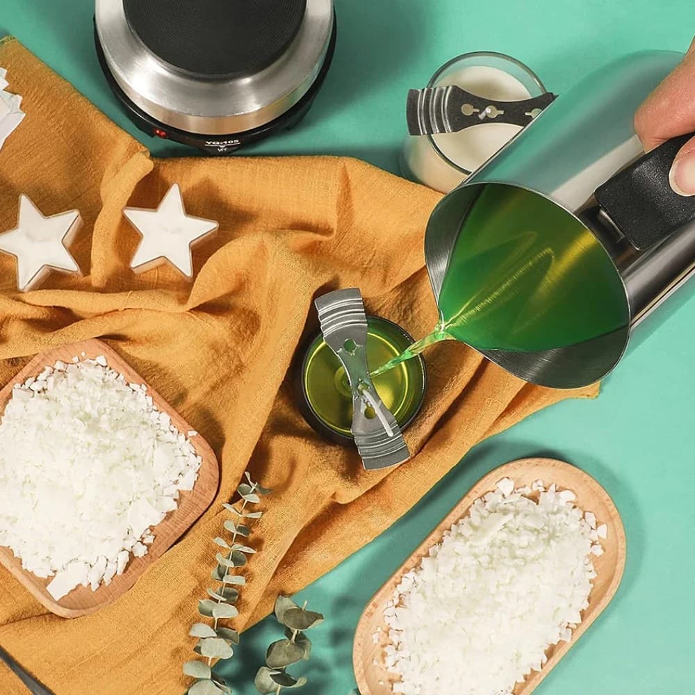 شمعة صنع عدة ديي الحرف اليدوية شمعة عدة ، لوحة الساخن مع ذوبان الشمع ، اكسسوارات شمعة ، شمعة فول الصويا عدة, صنع الشموع ادوات شمع كل ما يخص الشموع - 6