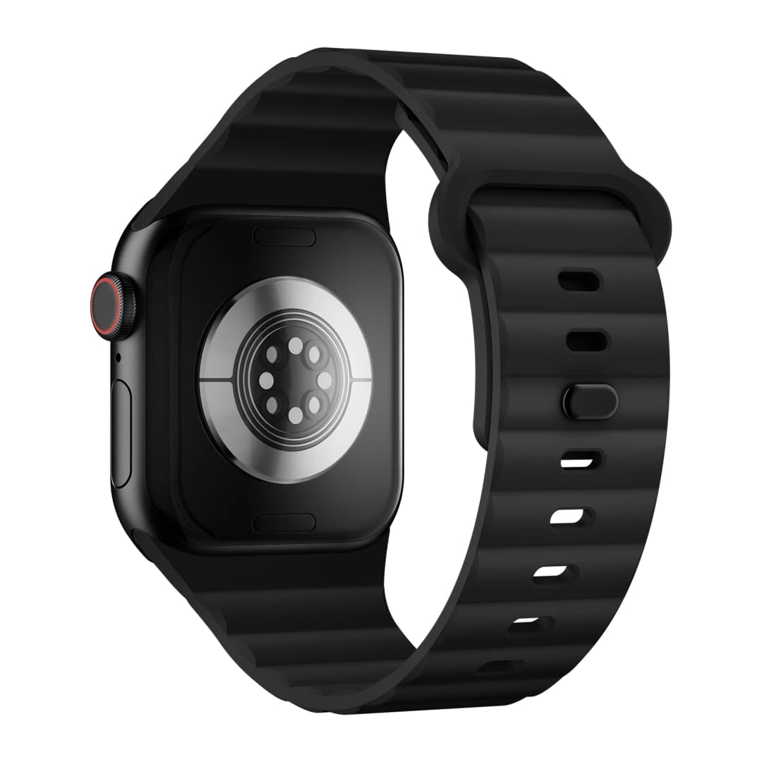 حزام سيليكون لأساور ساعة أبل 46مم 44مم 45مم 40مم 42مم 41مم سوار رياضي سلسلة iWatch 11 10 SE 9 8 7 6 5 - 2