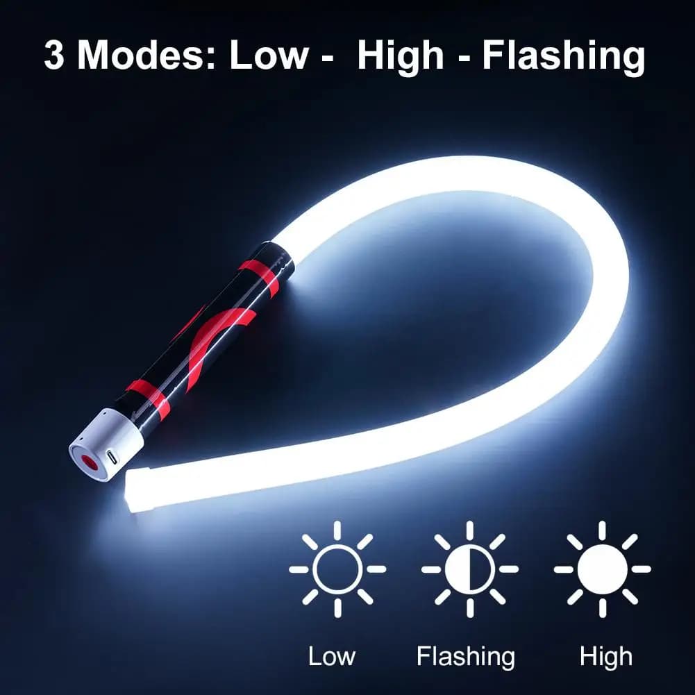73cm Flexible LED Flashlight Stick Rechargeable Work Light Professional Mechanic Tool for Car Repair Engine Bay Inspection Lamp