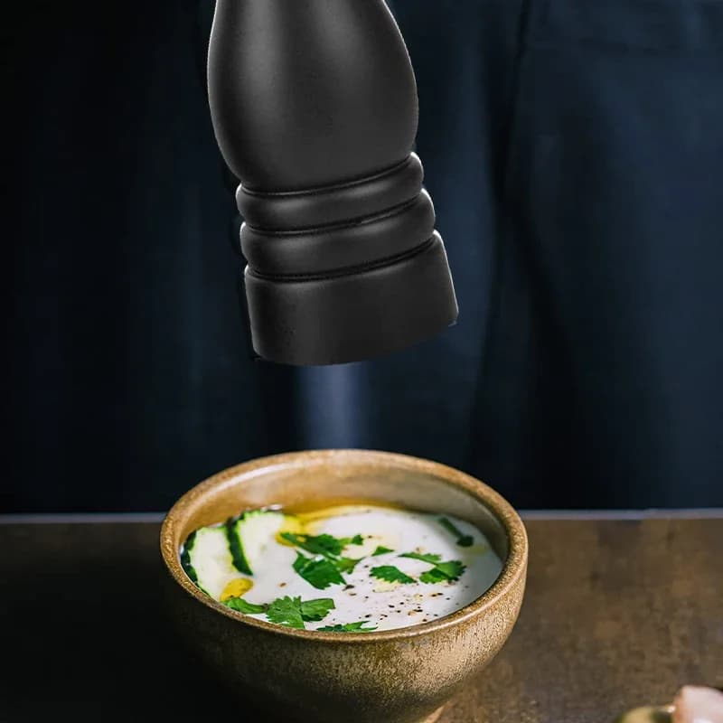 Creative Grinder Black Pepper Mill Dutch Wood Tools Kitchen Cooking BBQ Tools  Grinding Seasoning Bottle  Salt Mills Tools - 6