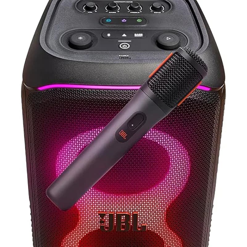 مايك لاسلكي محمول معتمد رسمياً من JBL PartyBox مع بطارية تدوم طويلاً للحفلات والمناسبات - 6