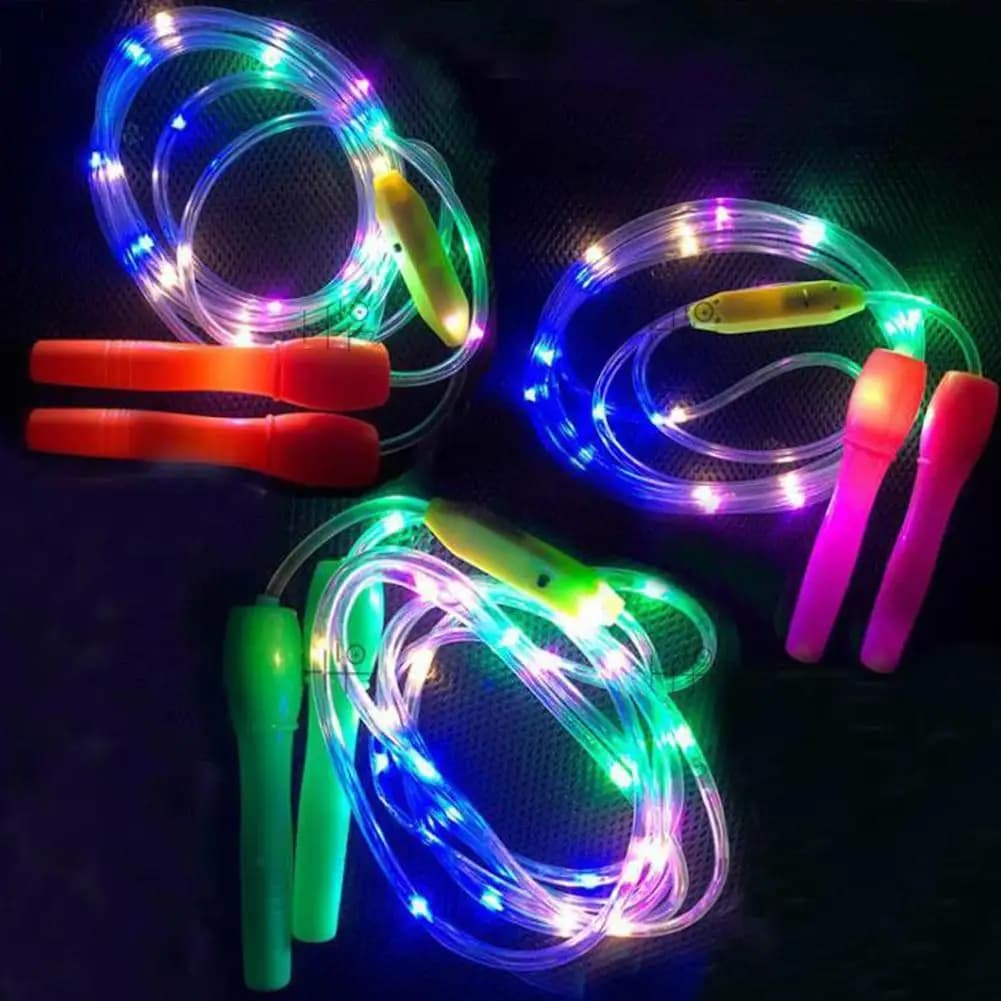 1pcs LED Luminous Jump Ropes Skipping Rope Sport Speed Ropes For Kids Night Exercise Fitness Training Light Up Led Skipping Rope - 3
