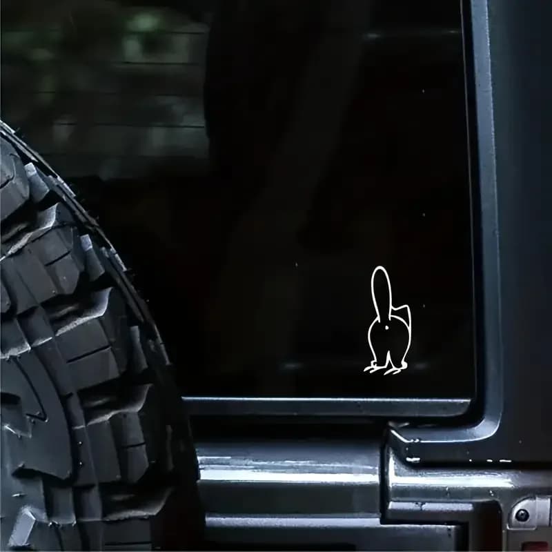 ملصق فينيل لطيف على شكل قطة لإضافة متعة إلى سيارتك! - 2