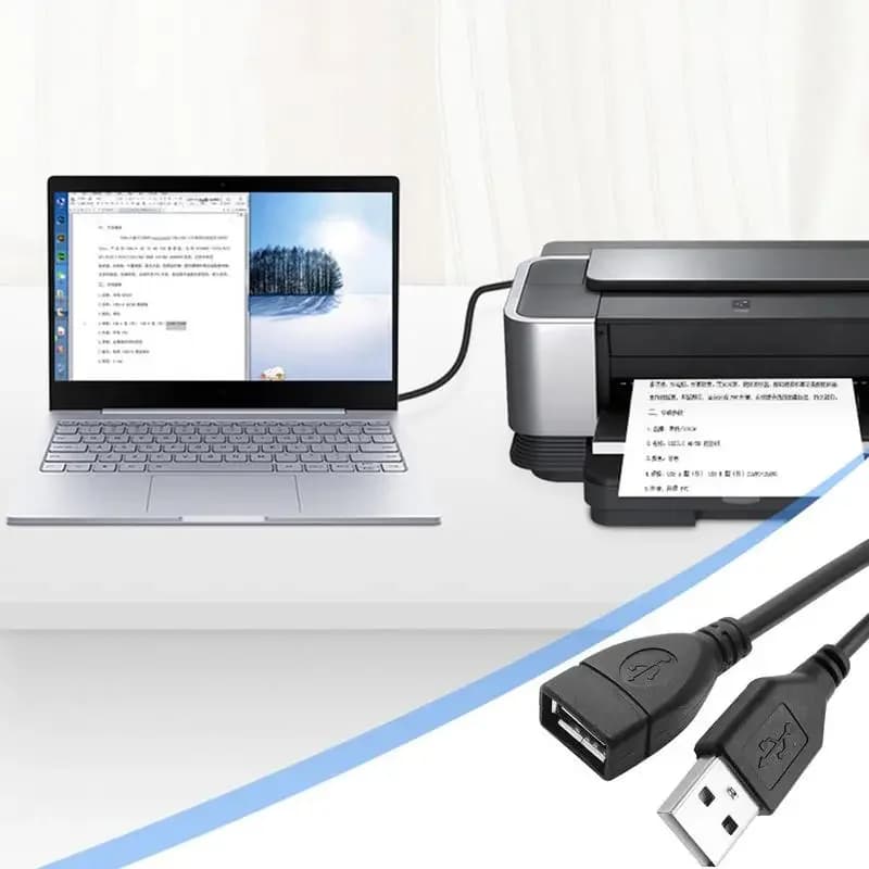 كابل تمديد USB بطول 0.6 متر من ذكر إلى أنثى لمزامنة البيانات ونقلها - 4