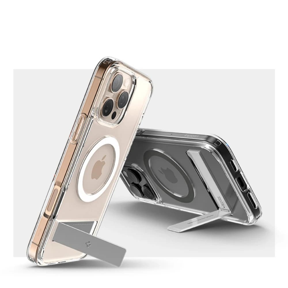 Spigen Ultra Hybrid S MagFit Designed for iPhone 17 Pro Max 16 15 14 13 12 Case Kickstand Amti Yellowing Compatible With MagSafe - 5
