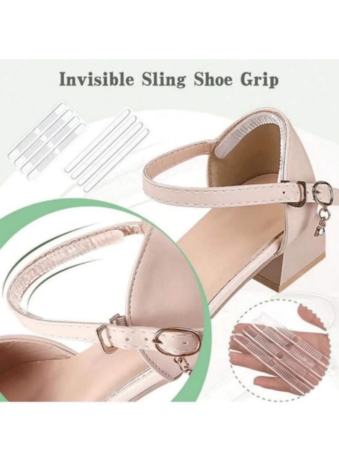 4Pcs Silicone Heel Stickers Heel Grips for Women Men Anti Slip Heel Cushions Non-Slip Inserts Pads Foot Heel Care Protector - 4