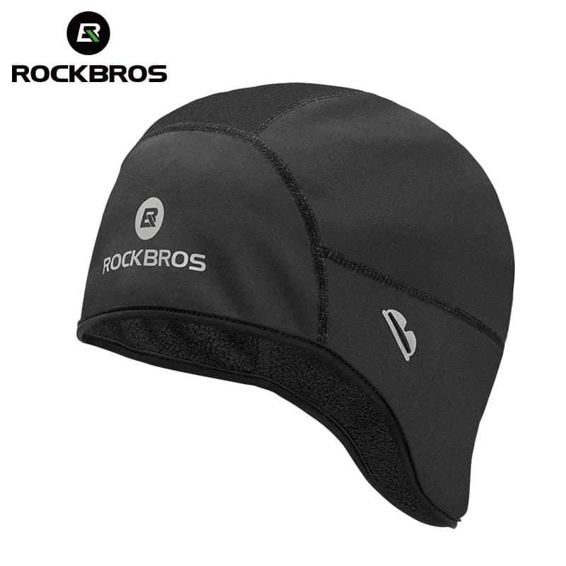 قبعات ROCKBROS لقيادة الدراجات في الشتاء مقاومة للرياح صوف حراري قبعات تزلج ودراجات نارية باندانا عصابة رأس للدراجات