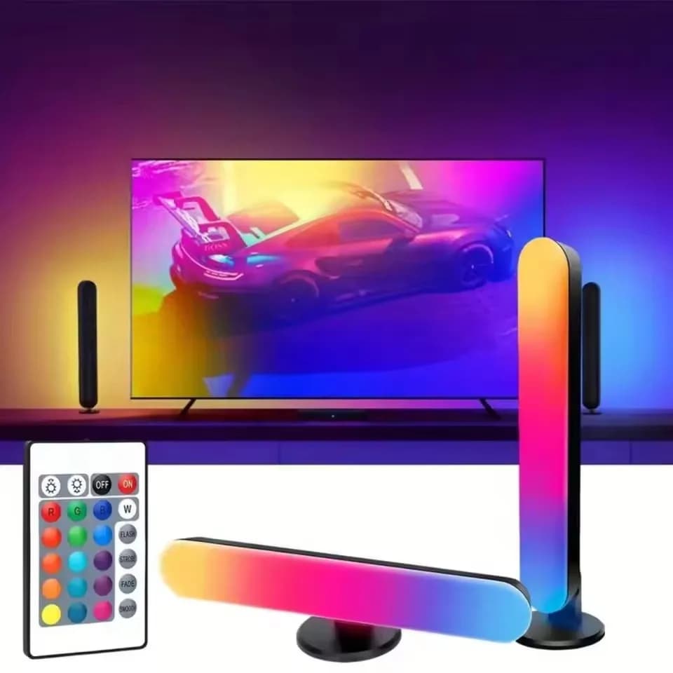 إضاءة إيقاع الموسيقى RGB نموذج محدث قابل للشحن عبر USB ديكور عيد الميلاد شريط إضاءة RGB لسطح المكتب إيقاع الموسيقى