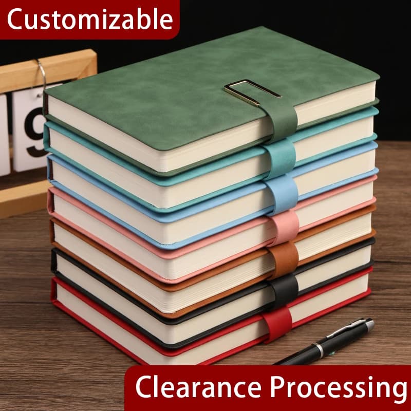 دفتر ملاحظات جلدي كلاسيكي A5 بغطاء ناعم شخصي - مثالي لاجتماعات العمل والحياة الجامعية - 2