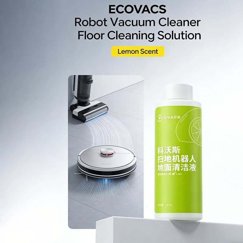 ECOVACS cleaning fluid T20/ N9/ T10 OMNI/T10 TURBO/X1 OMNI/X1 TURBO/ X2/X2 pro Floor Cleaning Solution Liqui - 3