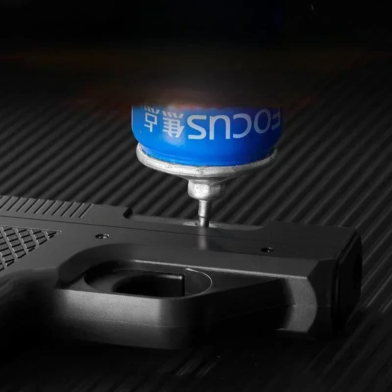 2026 New Clip Gun Type Butane Gas Lighter Three Capacity Cigarette Holder Windproof Jet Blue Flame Lighters Men's Gifts (NO GAS) - 4
