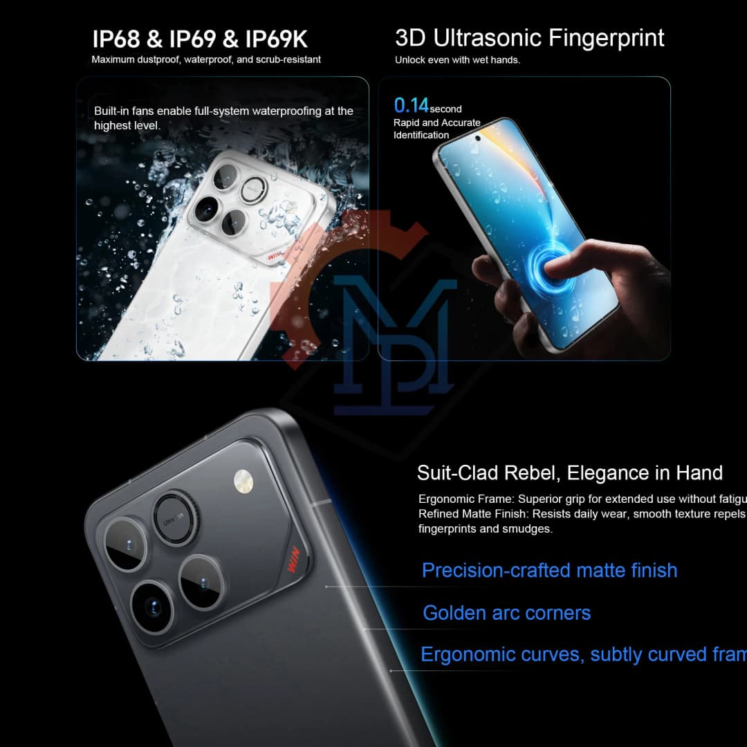 هاتف HONOR WIN الأصلي للألعاب، شاشة AMOLED 6.83 بوصة، معدل تحديث 185Hz، معالج Snapdragon 8 Elite Gen 5، بطارية كبيرة 10000mAh، هاتف ذكي GMS - 4