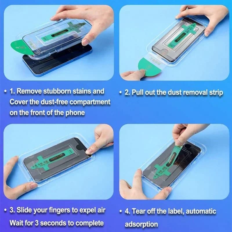 3Pcs Oleophobic Dust Free Easy Installation Matte Privacy Screen Protector for IPhone 16 15 11 12 13 14 Pro Max Plus XS 17 Glass - 6