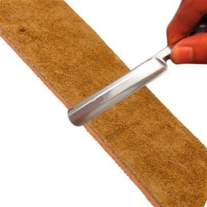حزام شحذ من الجلد الطبيعي شفرة حلاقة مستقيمة شحذ سكين طي سكاكين تلميع حزام شحذ - 2