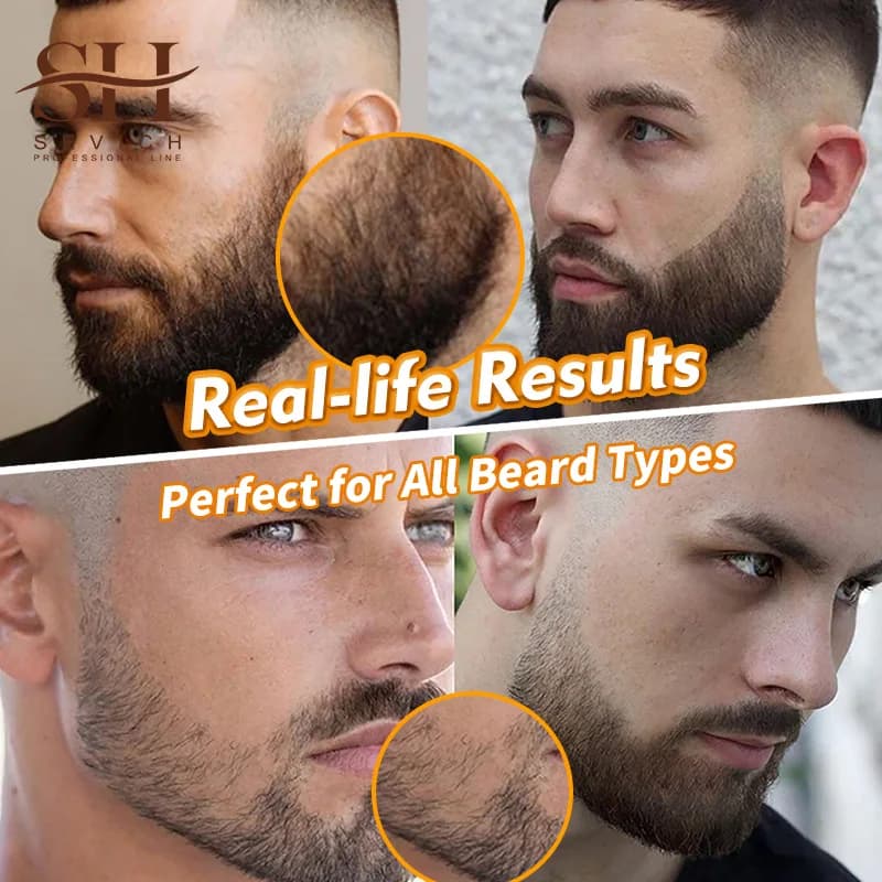 Waterproof Beard Pen Beard  Filler Pencil And Brush Beard Enhancer  Lasting Repair Moustache Coloring Shaping Tools Hair Pencil - 3