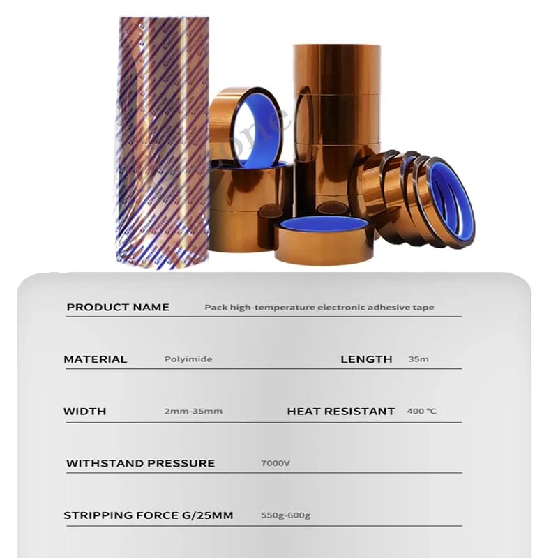 ميكانيك شريط مقاوم لدرجات الحرارة العالية ملصق بولي إميد لحماية لف البطارية ولوحة الدائرة PCB للهاتف أداة عزل الإصلاح - 6