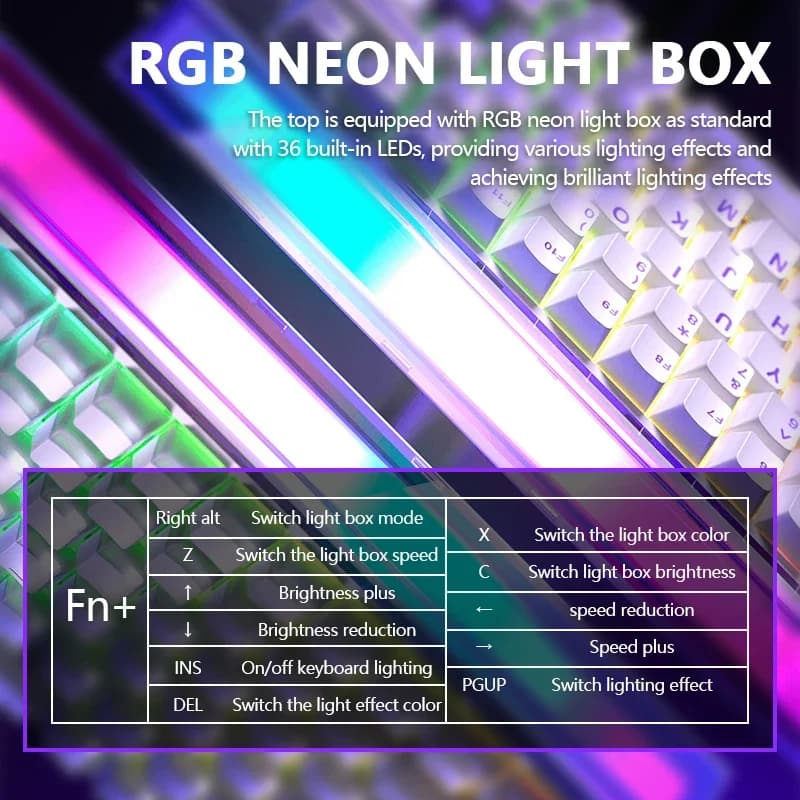 AULA HERO84 HE Wired Mechanical Keyboard RGB Music Rhythm 8K Return Rate Keyboard Magnetic Switch Computer Accessorie for Gamer - 4