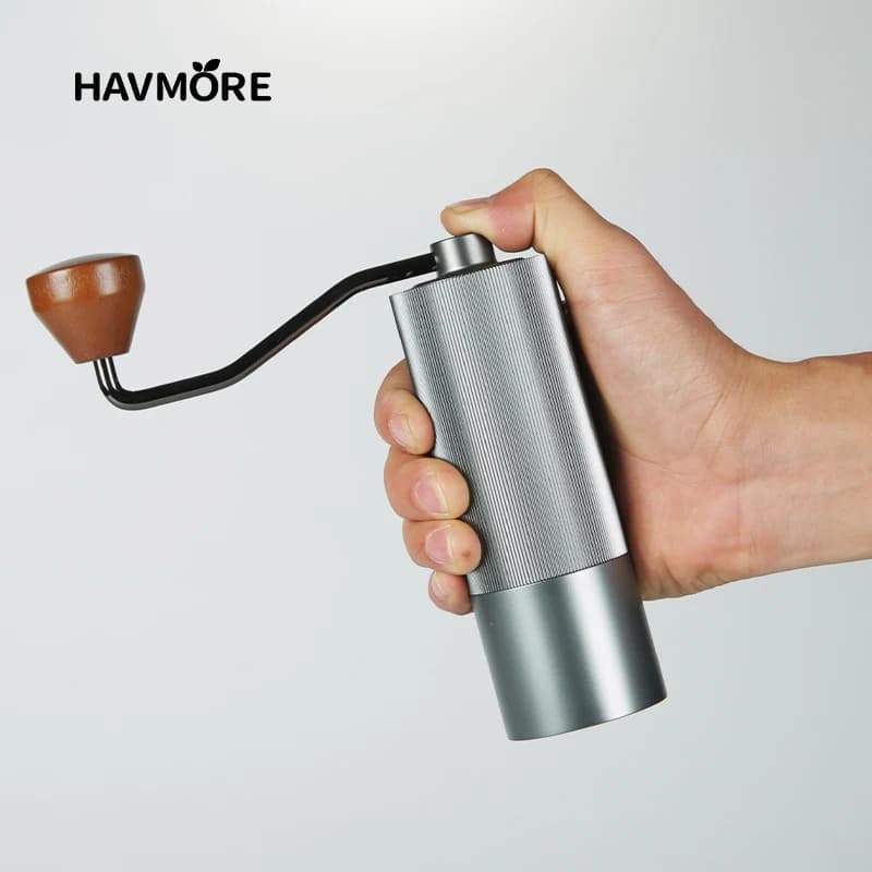 مطحنة قهوة يدوية من الفولاذ المقاوم للصدأ 304، مطحنة بُر، أداة مطبخ، آلة طحن القهوة - 2