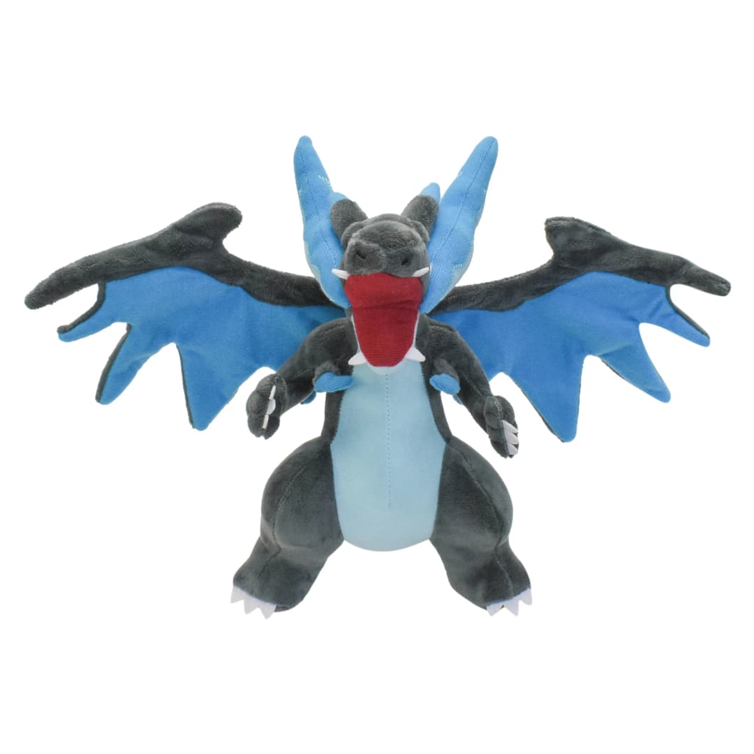 Mega Charizard X Plush Toys Mega Charizard Plushies Evolution Dolls Soft Charizard  Stuffed Animals Toys Gifts for Children 22CM