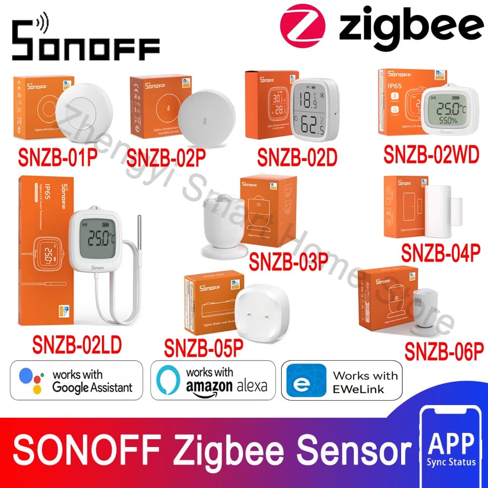 مستشعرات SONOFF Zigbee متوافقة مع SONOFF iHost وZBBridge Pro وNSPanel Pro وZBDongle-E